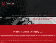 Tablet Screenshot of deluziocpa.com